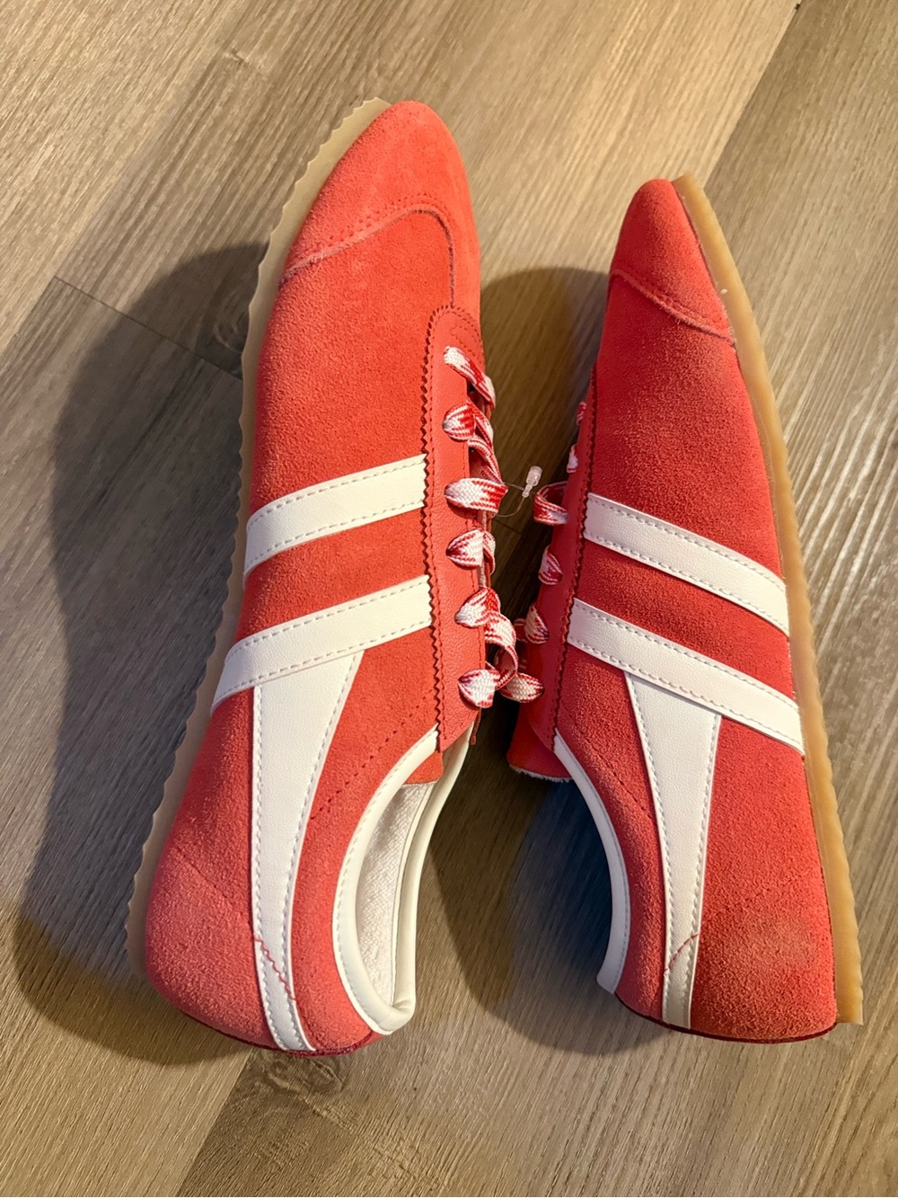 Gola Women's Coral Suede Sneakers with White Stripes - Picture 7 of 13